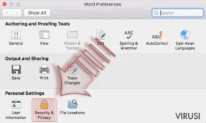 Disable Macros on Mac OS X. Step 2