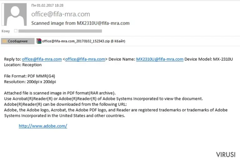 Malicious spam targeting FIFA fans