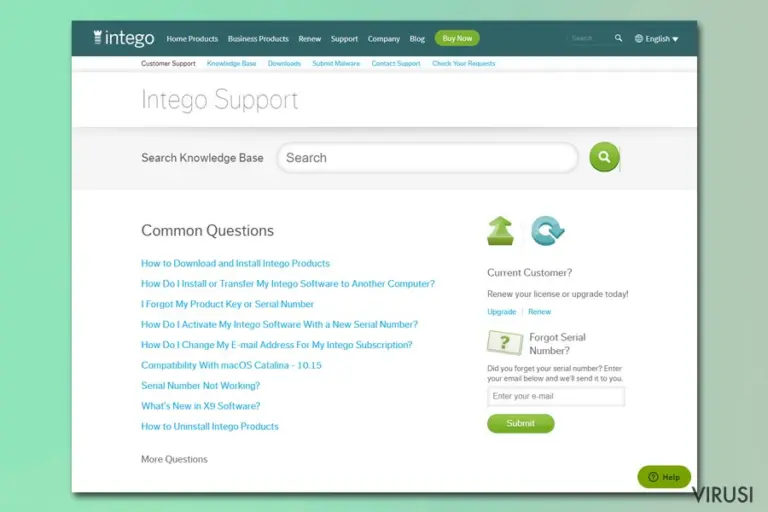 Intego tech support