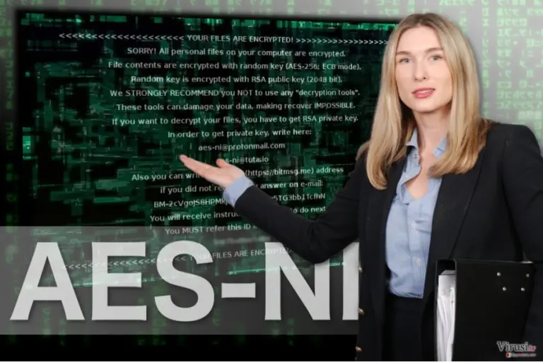 The image of AES-NI ransomware