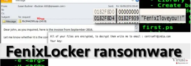 FenixLocker virus infects computers via malicious email attachments