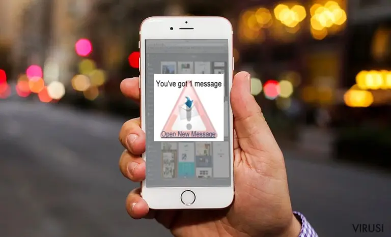 The image displaying iOS virus