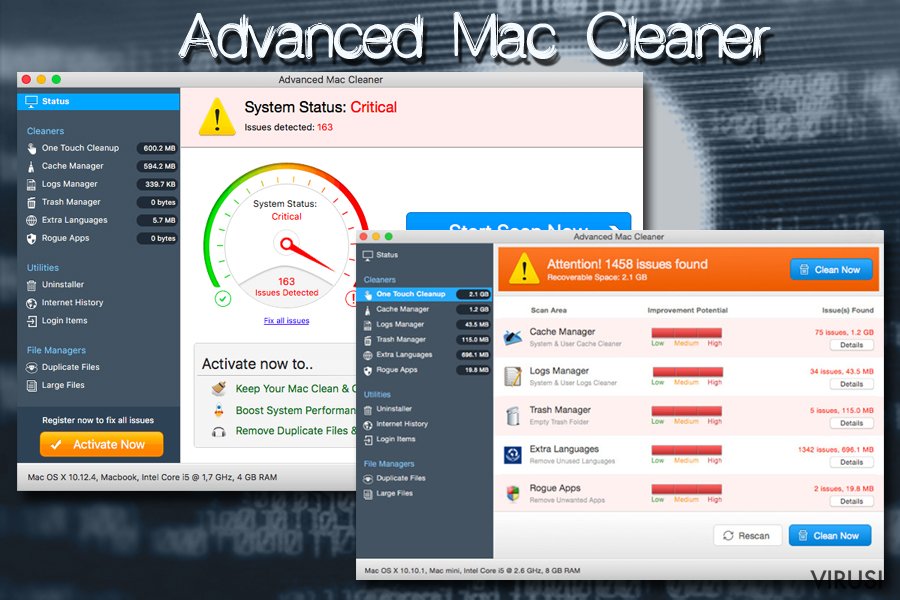 Mac virus Advanced Mac Cleaner