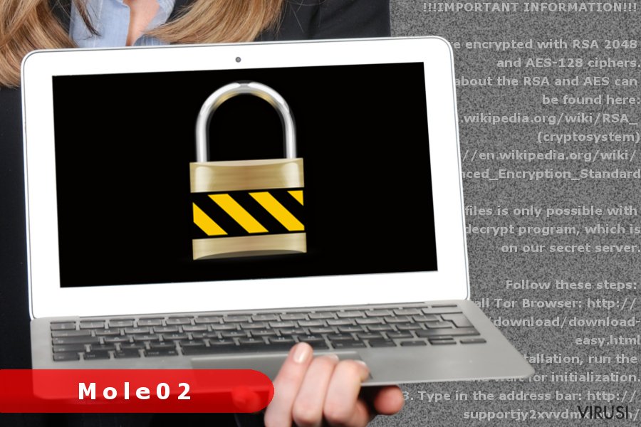 Slika Mole02 ransomware virusa