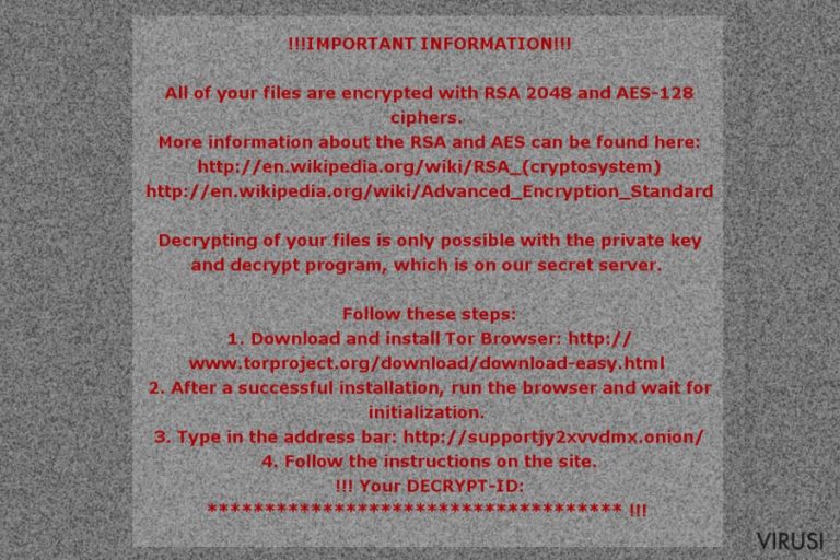 Poruka otkupnine Mole02 ransomware virusa
