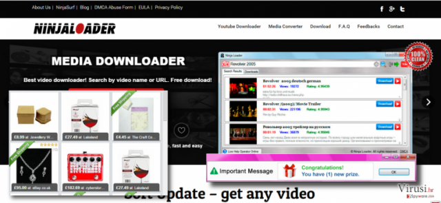 Ads by Ninja Loader removal