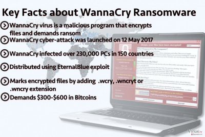 Glavne značajke WannaCry ransomwarea